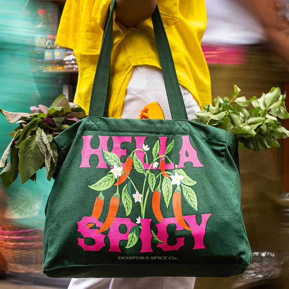 Buy Green Tote Bag | Stylish & Durable Carry Bag | Diaspora Co