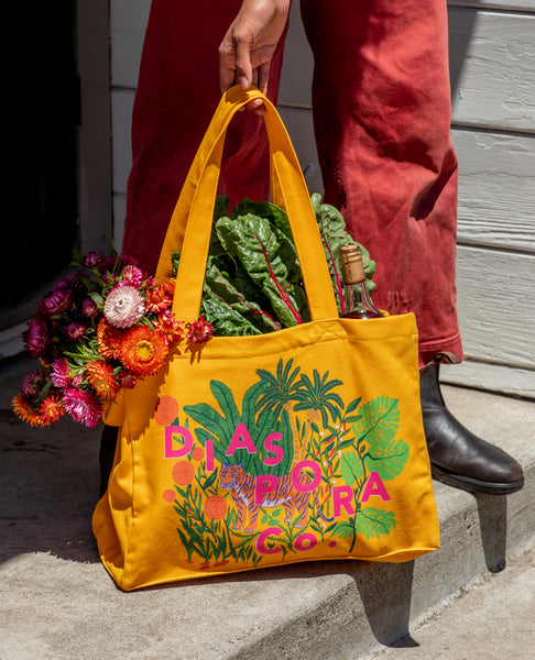 Embroidered tea towels cute flower cart