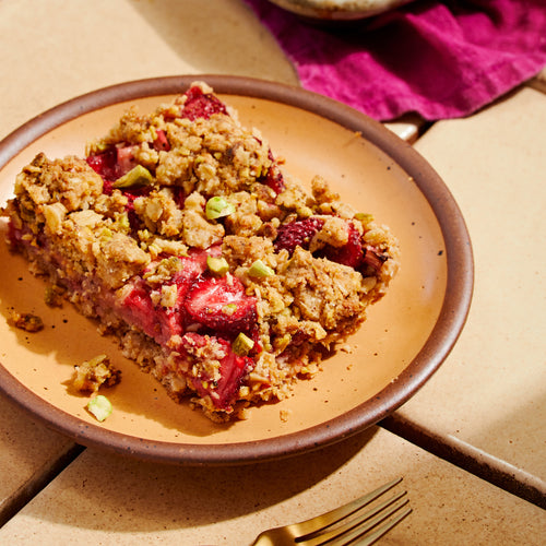 Asha's Strawberry Cardamom Crumble Bars