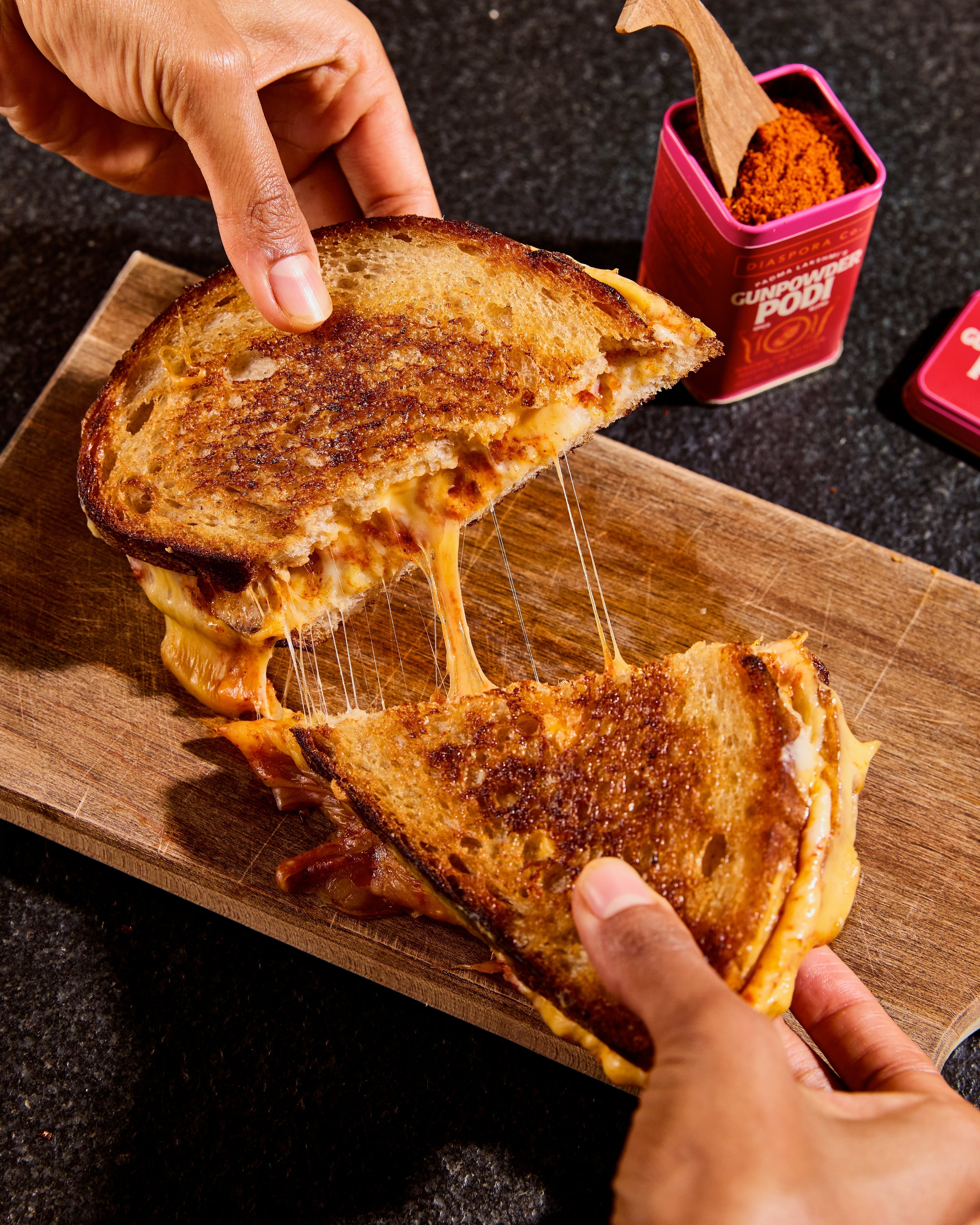 Gunpowder Podi Grilled Cheese Sandwich – Diaspora Co.