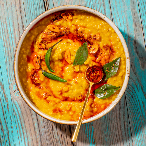 Asha's Savory Turmeric Lentil 'n' Oats
