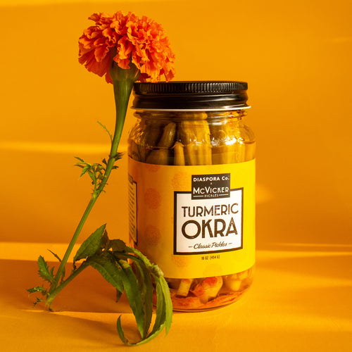 Kelly McVicker's Turmeric Okra Masala Pickle