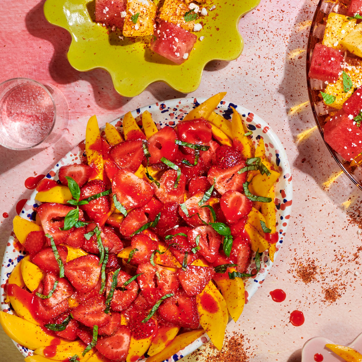 Kiera's Mango Strawberry Fruit Salad with Chamoy and Hot Lime Seasoning
