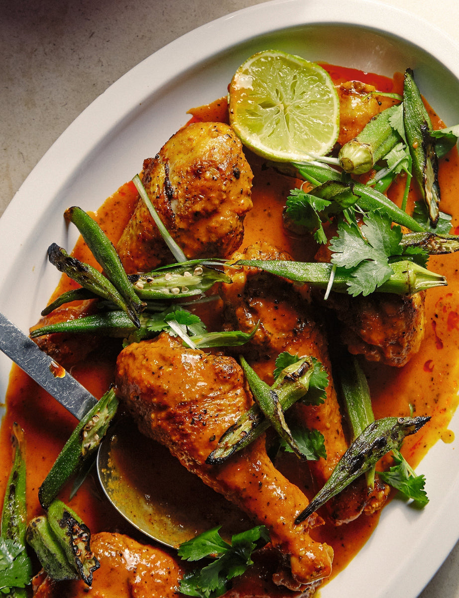 Ixta's Coconut Chicken with Charred Okra – Diaspora Co.