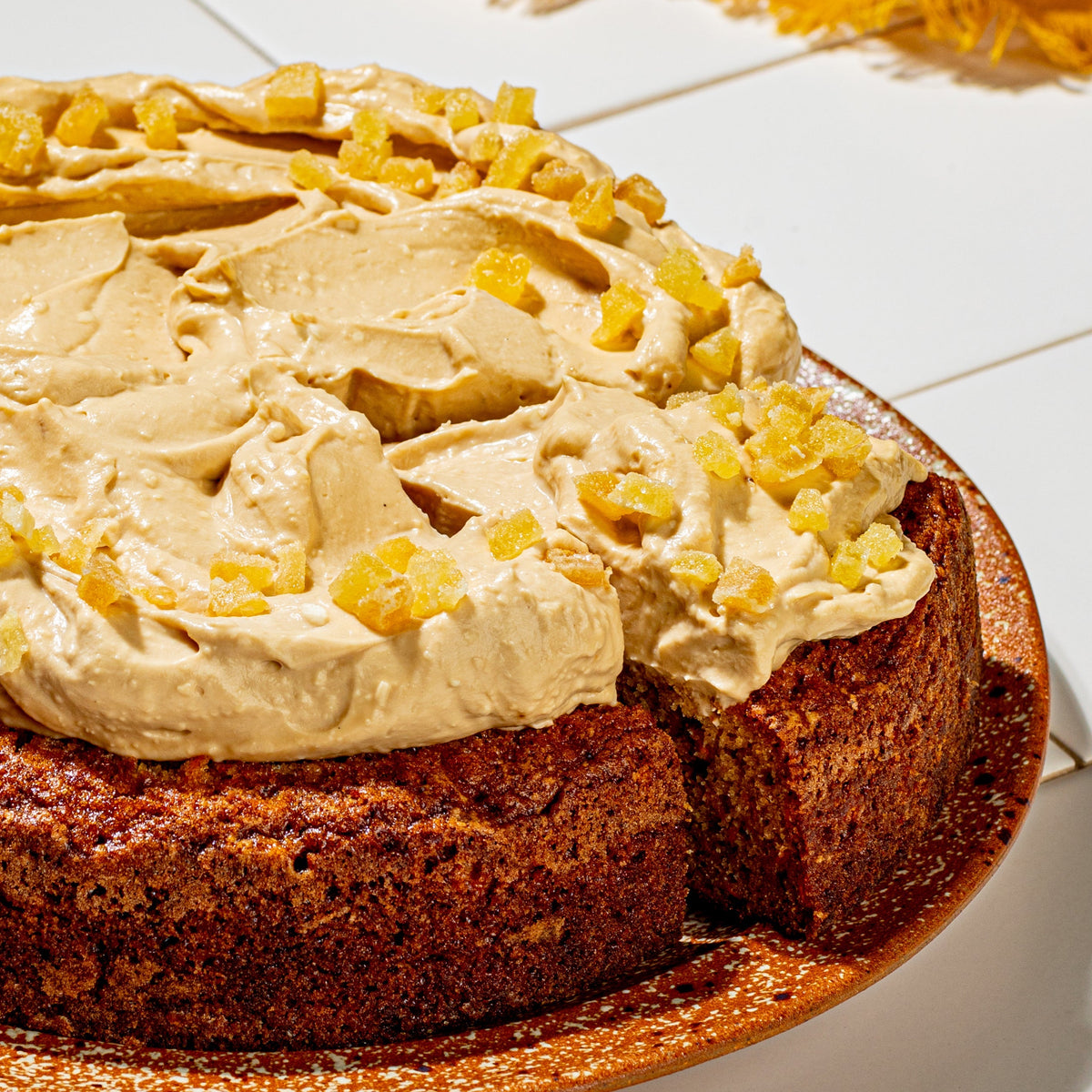 Asha's Ginger Carrot Snacking Cake with Jaggery Frosting