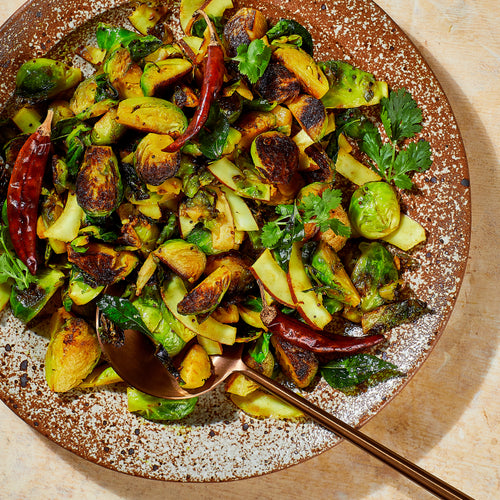 Asha's Brussels Sprouts Sabzi