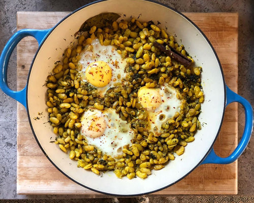 Mab's Baghali Ghatogh (Lima Beans with Dill and Eggs)