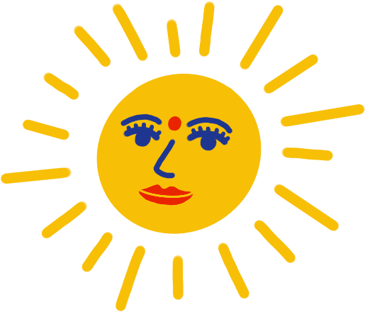 Sun with smiling face